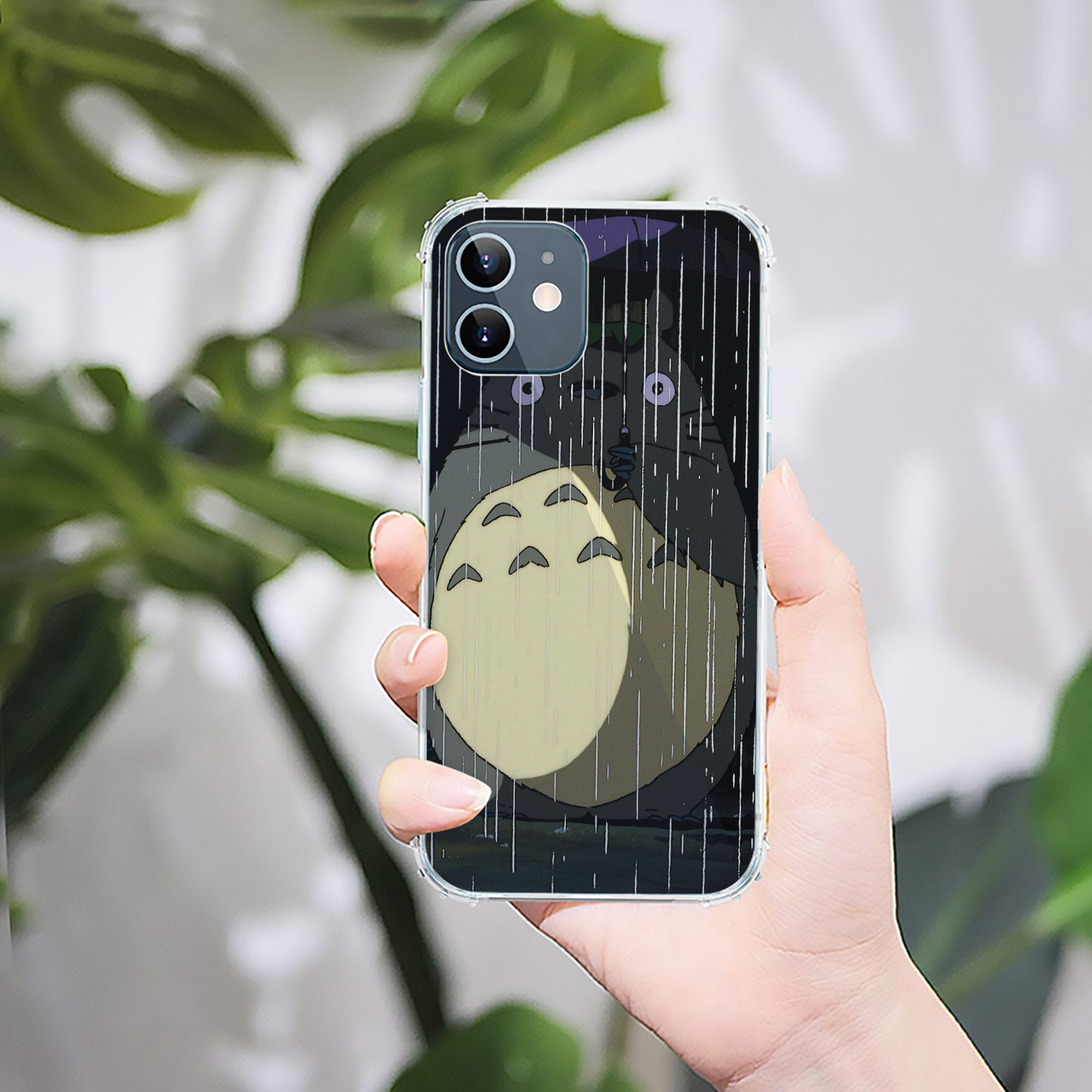 （画像用） となりのトトロ 草壁メイ 草壁サツキ My Neighbor Totoro Satsuki Kusakabe Mei Kusakabe 【iPhone 12シリーズ対応】透明スマホケース（クリアソフトケース）